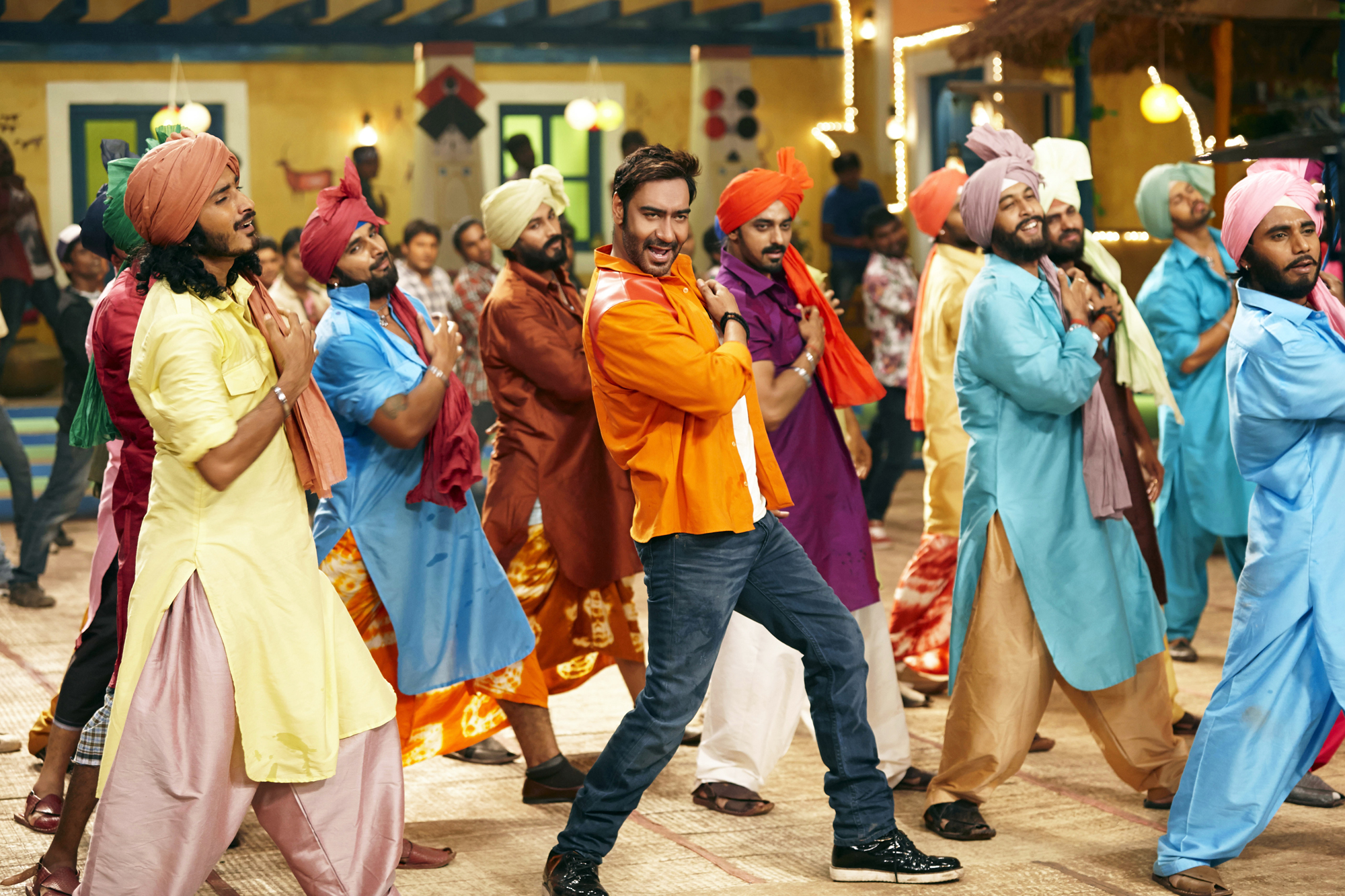 Ajay Devgn in the song 'Punjabi Mast' from Action Jackson