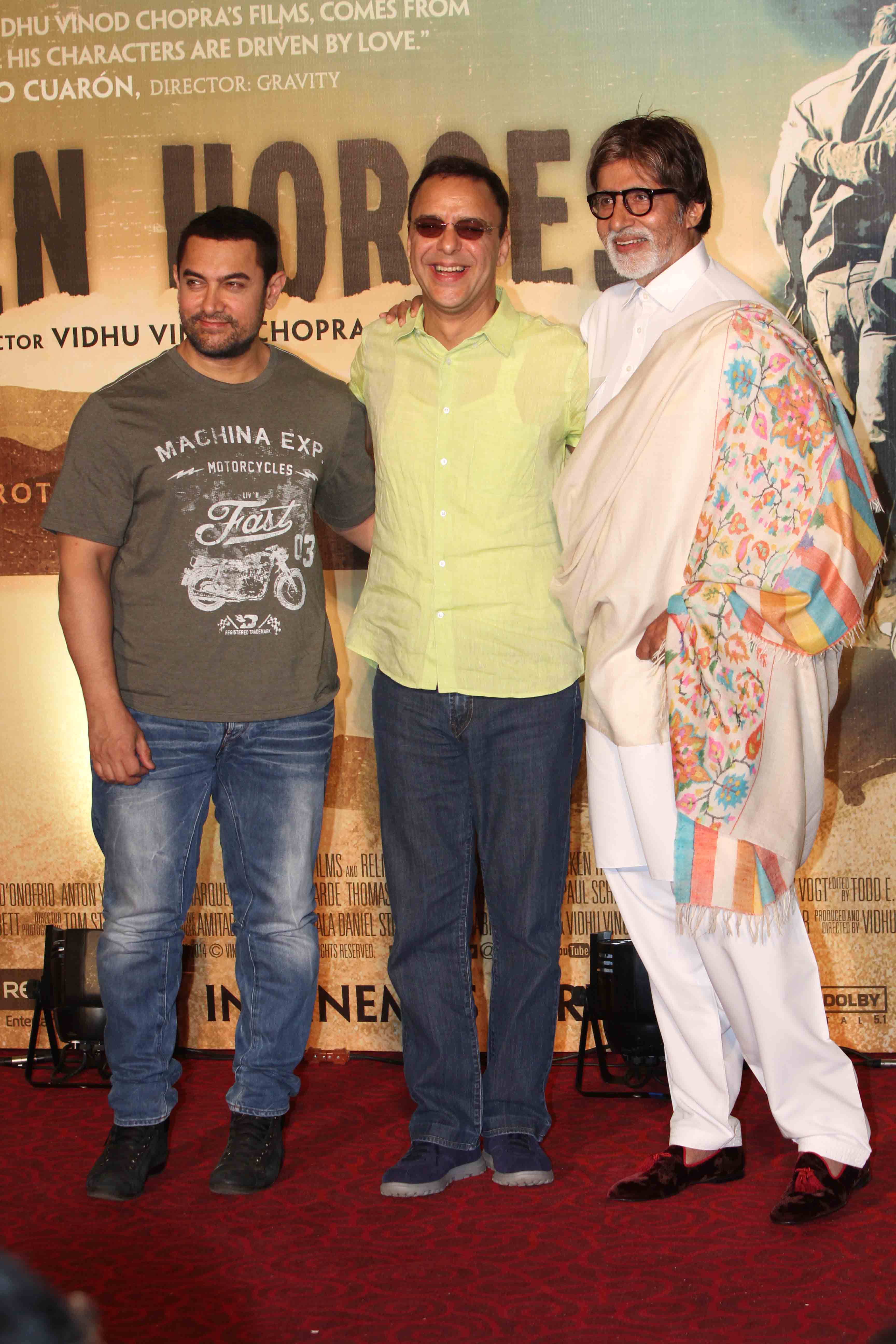 Aamir Khan, Vidhu Vinod Chopra and Amitabh Bachchan