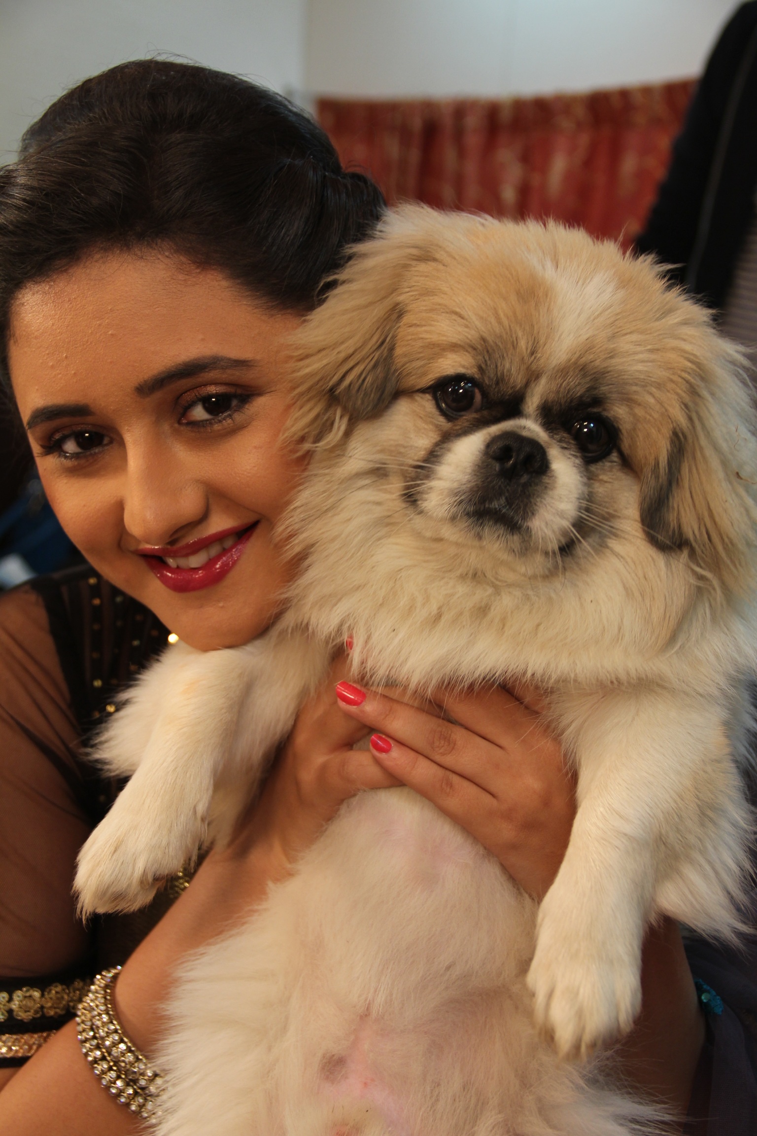 Rashami Desai with her dog Orio