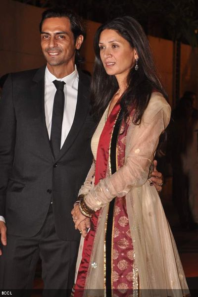 Arjun Rampal and-his-wife-Mehr-