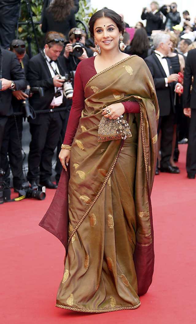 Jury Member actress Vidya Balan arrives for the screening of the film "Inside Llewyn Davis" in competition during the 66th Cannes Film Festival