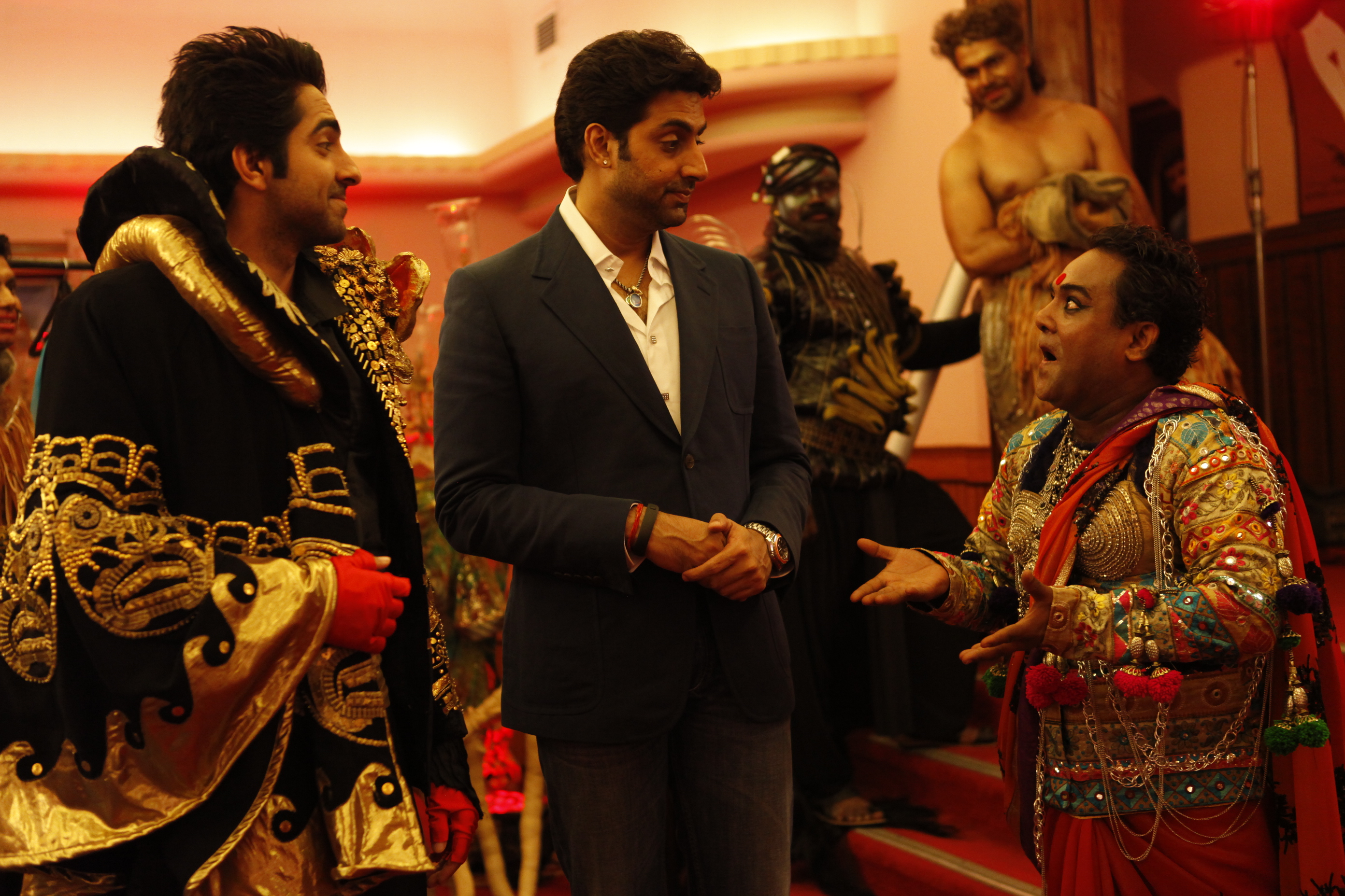 Sanjeev Bhatt with Abhishek Bachchan and Ayushmann Khurrana (1)