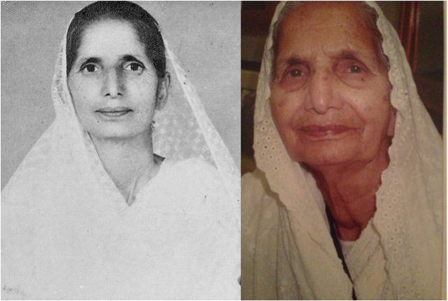 Sant Kaur Bajwa - aged 55 and 90