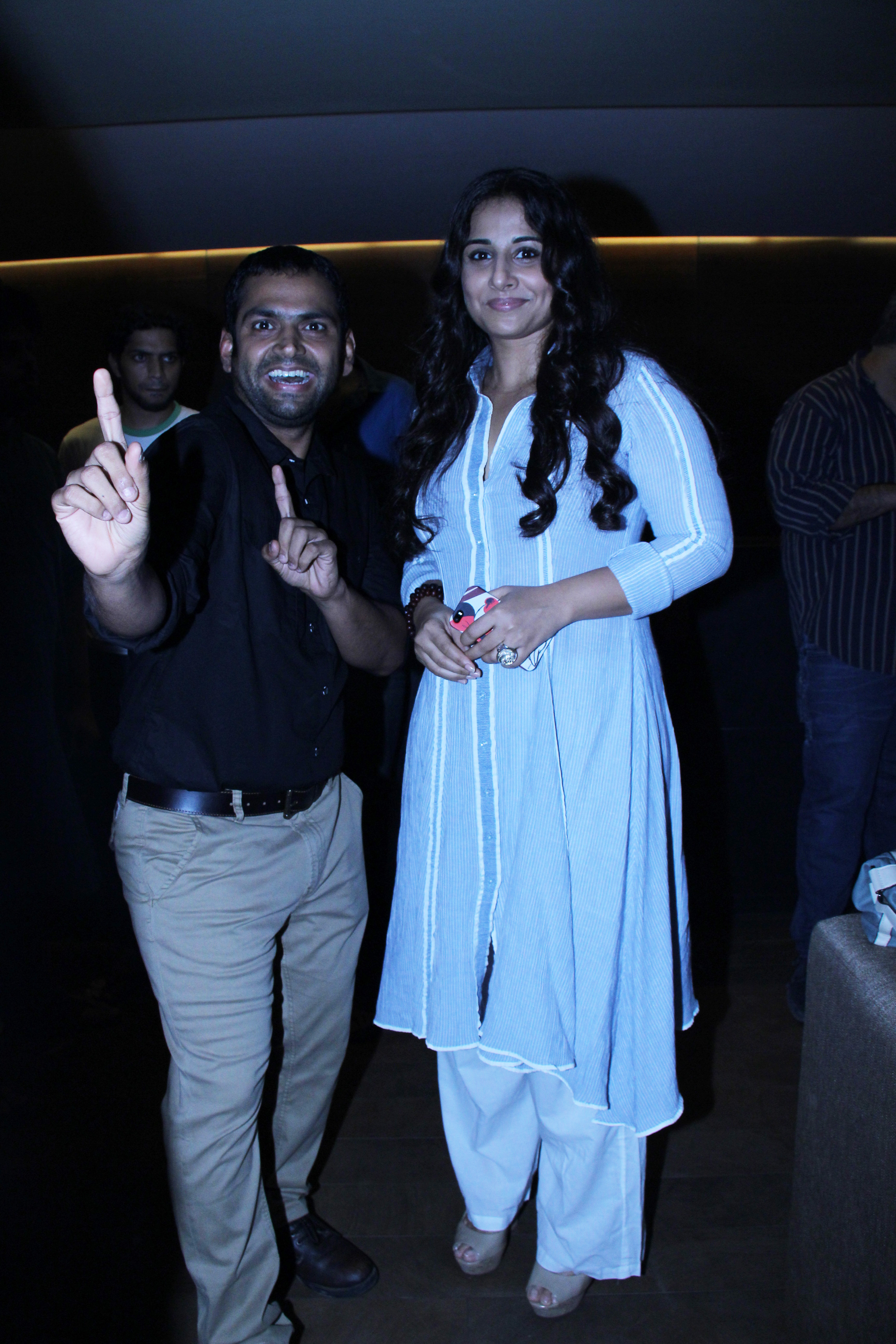 With Vidya Balan