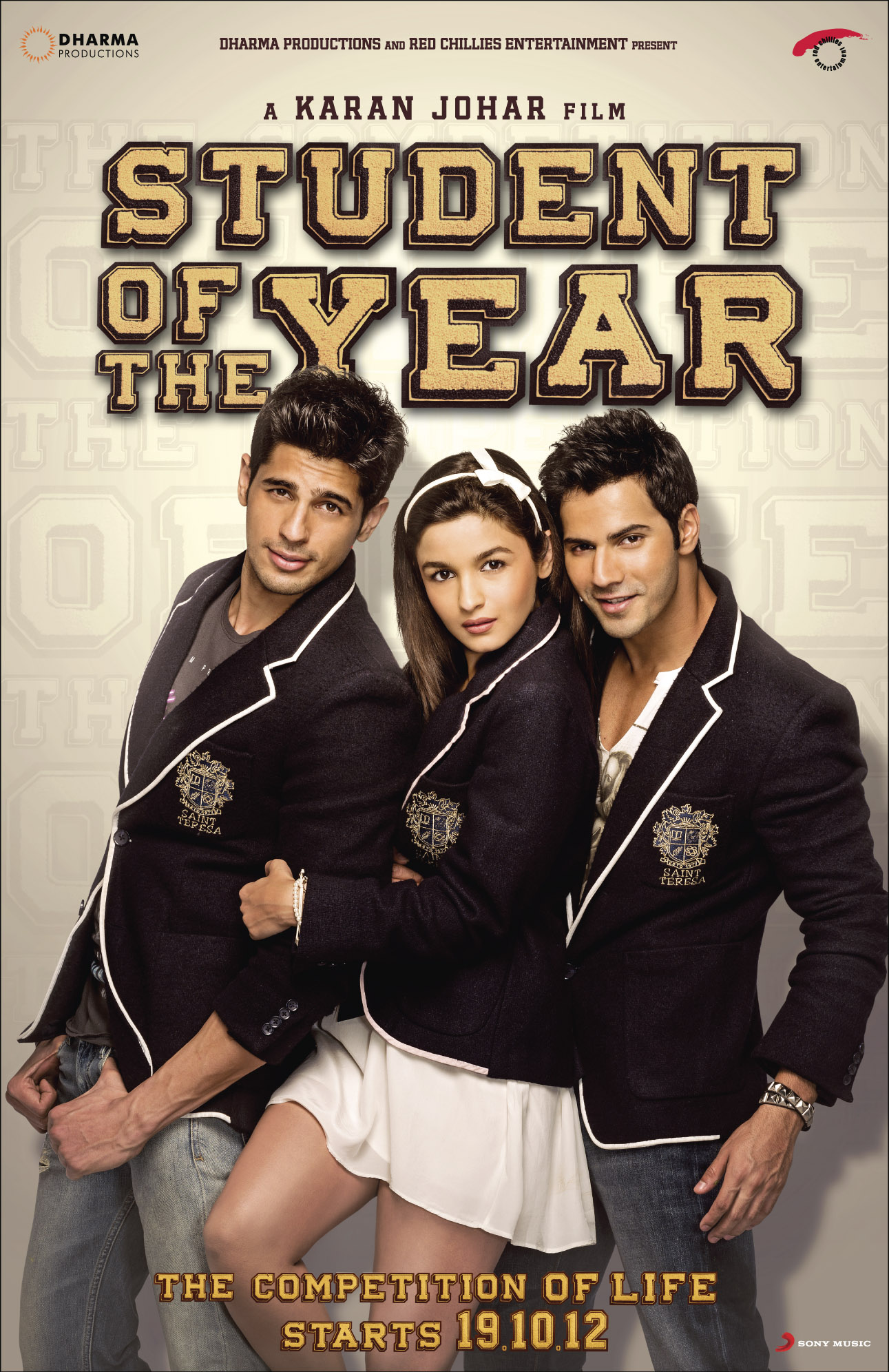 Film - Student Of The Year - Siddharth Malhotra, Alia Bhatt and Varun Dhawan - SOTY